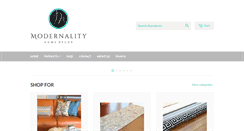 Desktop Screenshot of modernalityhomedecor.com